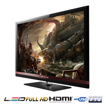 TV LED 42 H-Buster HBTV-42L03FD Full HD 1920×1080 DTV Tela c/ Tratamento Anti-Reflexo 1x USB 3x HDMI