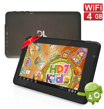 Tablet DL Smart HD7 Kids Display 7 Android 4.0 4GB Memória Interna c/ Google Mapas Processador 1,2GHz WiFi