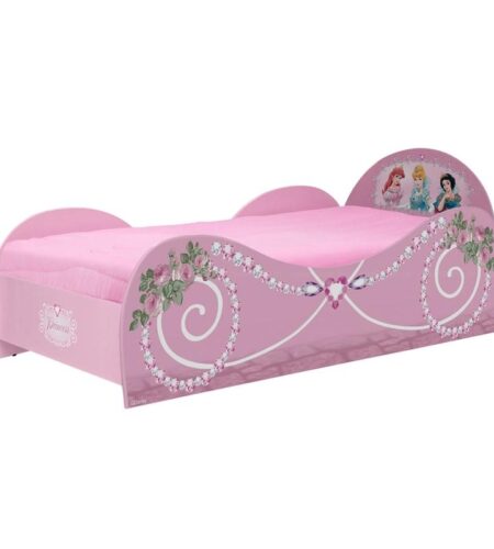 Cama Princesas Star em MDF Rosa – Pura Magia