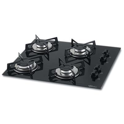 Fogão Cooktop 4 Bocas, Mesa Vidro, Preto Ébano – Fischer