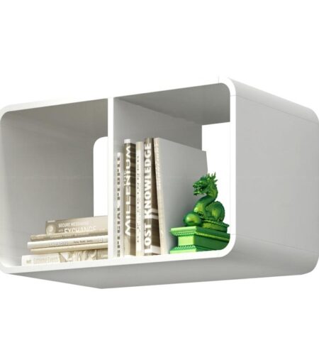 Super Oferta: Nicho para Parede Duplo BCB 24 Branco – BRV Móveis