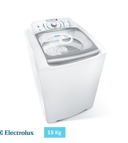 Lavadora de Roupas Electrolux 15Kg LBU15 Blue Touch Branca 127V Ultra Clean Lava Tênis e Função Turbo Secagem