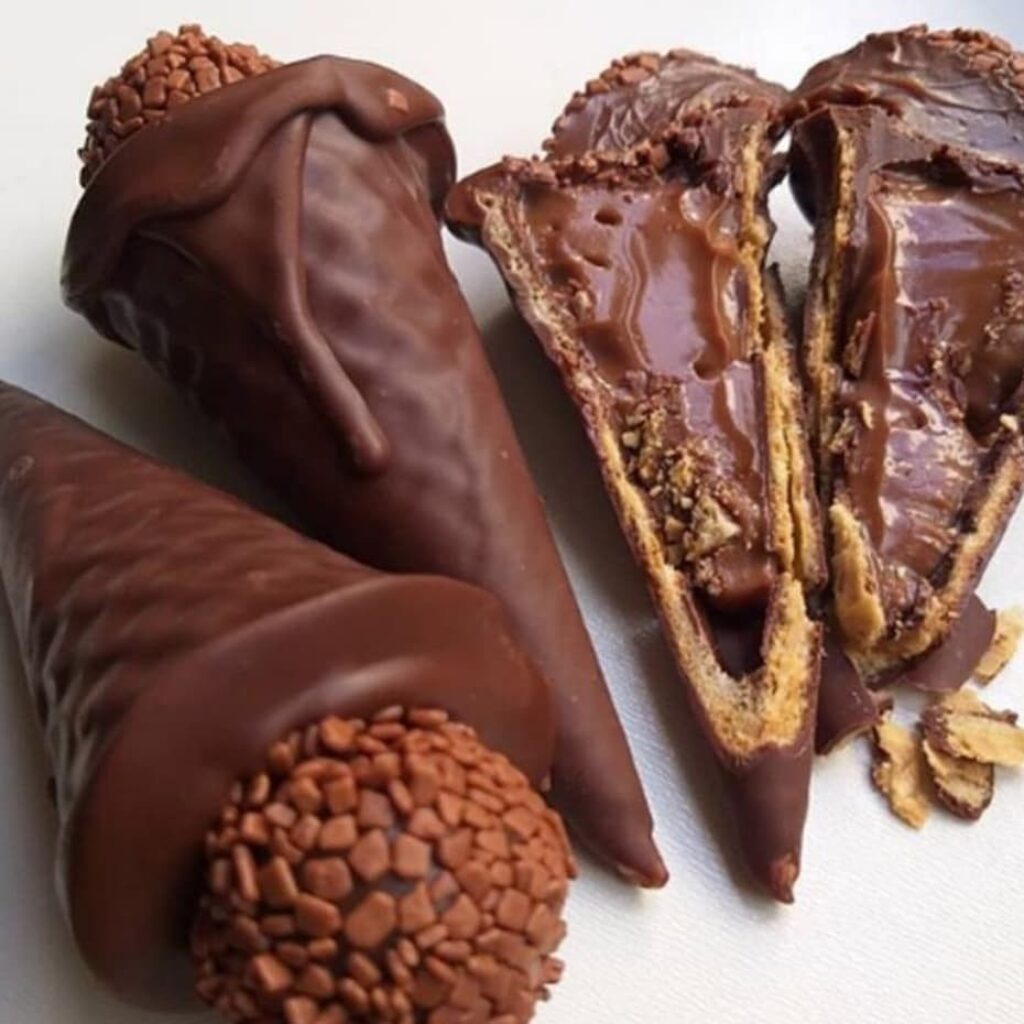 Receitas de Cones Trufados Brigadeiro