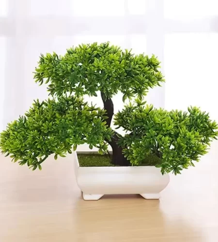 Bonsai Artificial Plástico Realista Natural Pinho Bonsai Fake para Decorações