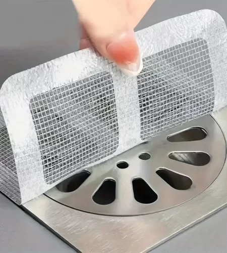 Kit 20 Adesivos Protetores de Ralo Tela Descartavel Anti Entupimento e Anti Insetos Para Casa Fácil e Pratico