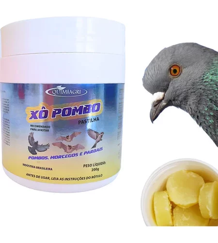 Xô Pombo Espanta Repele Pardais Morcegos Maritacas Pastilhas