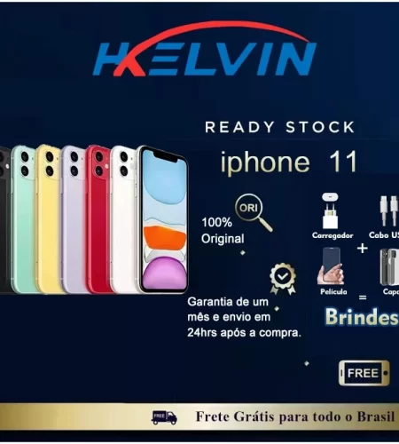 iPhone11 64/128GB novo vitrine saúde bateria 100%+ NF