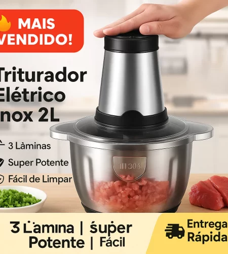 2 ou 3 Litros Picador Triturador 110V e 220V De Alimentos Carne Mixer Elétrica Processador Cozinha