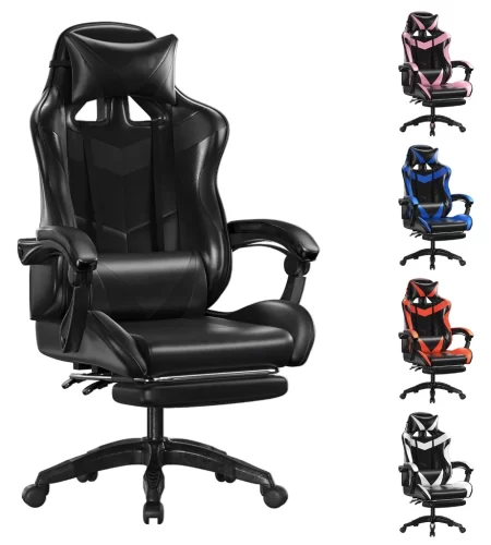 Cadeira Gamer Ergonômica – Escritório, Casa e Universitário com Reclinação e Altura Ajustável-F19