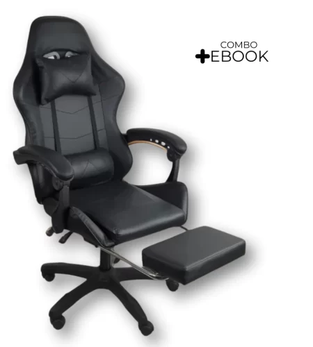 Cadeira Gamer Stillus Ergonômica Com Apoio Para Os Pés + E-book