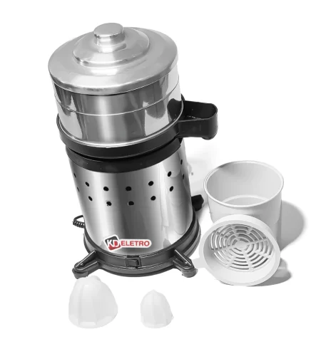 Espremedor Extrator  Industrial em Inox Laranja Sucos Frutas Bivolt Cozinhas Bares e Restaurantes