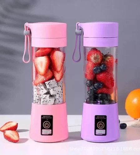 Mini Liquidificador Portátil Shake 6 Laminas + Cabo USB-SE3095