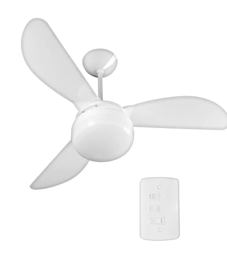 Ventilador de teto 3 pás branco – FÊNIX – Ventisol