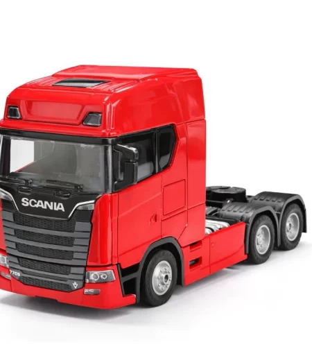 ?? Miniatura Caminhão Scania 7705 Trucado Com Som e Luz Cabine Basculante Metal