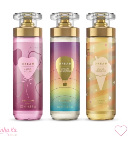 Body Splash Dream oBoticário Viagem Encantada – Amor no Ar – Céu de Baunilha Escolha o seu Preferido